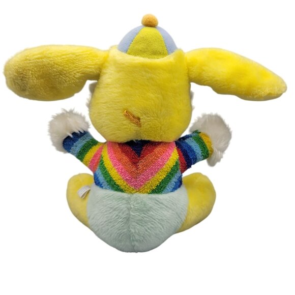Vtg Scottie Toys Easter Rainbow Bunny Plush Stuffed Animal 12" Terry Cloth Belly - Picture 2 of 12